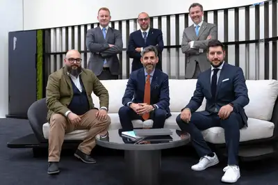 Left_to_right_back_row_Dan_Connell_Andrea_Novello_Gosta_Henning_Left_to_right_front_row_Dave_Amantea_Paolo_Dellacha_Andrea_Crespi.jpg Left_to_right_back_row_Dan_Connell_Andrea_Novello_Gosta_Henning_Left_to_right_front_row_Dave_Amantea_Paolo_Dellacha_Andrea_Crespi.jpg